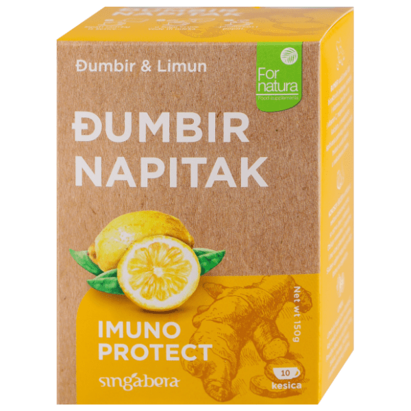 FORNATURA sok od đumbira i limuna u prahu kesice 10x15g