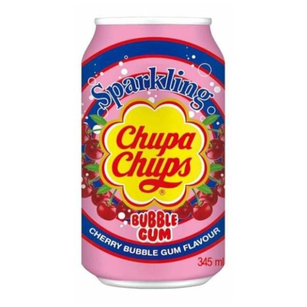 Gazirani sok CHUPA CHUPS bubble gum cherry 345ml