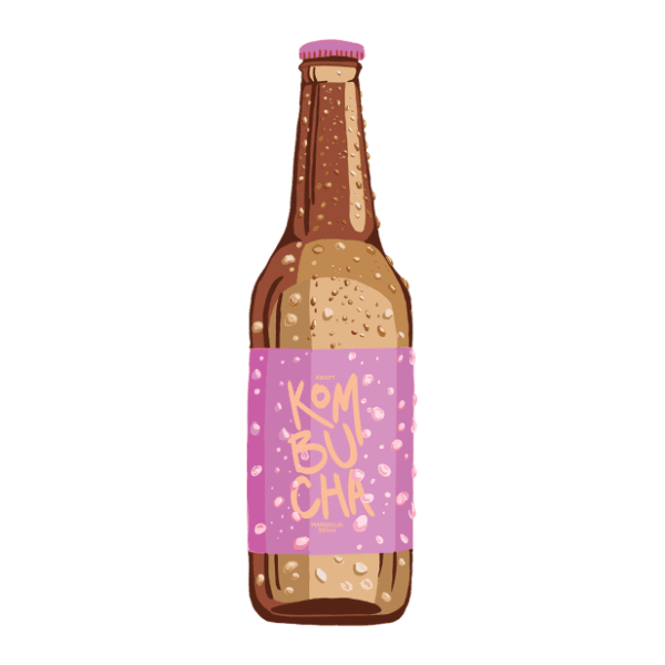 Gazirani sok LIVET kombucha marakuja 330ml