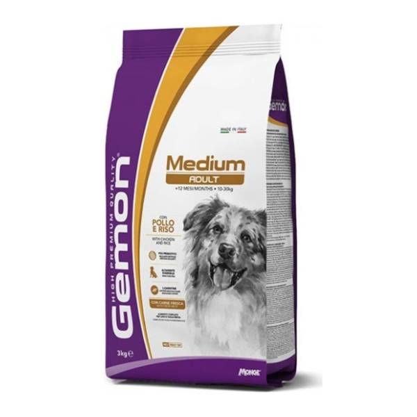 GEMON Medium adult hrana za pse piletina 3kg