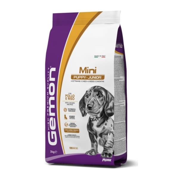 GEMON Mini puppy & junior hrana za pse piletina 3kg