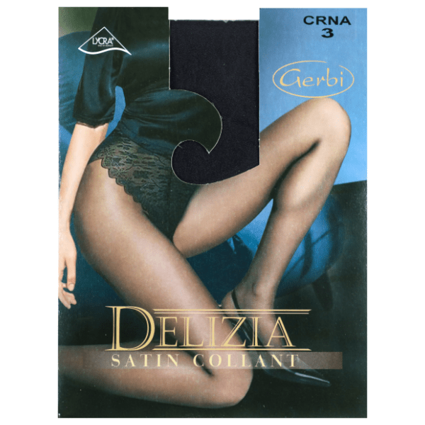 GERBI Delizia hulahopke 15den crne M 3