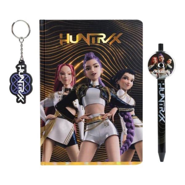 Gift set VAMOS K pop Demon hunters (notes, hemijska i privezak)