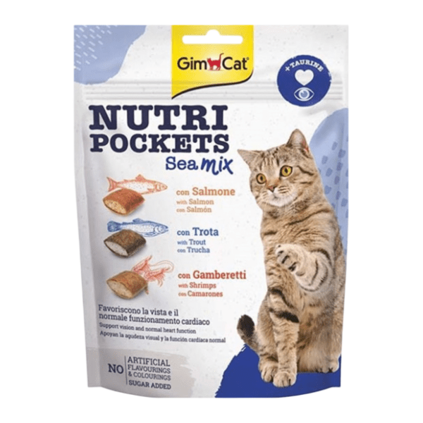 GIMCAT Nutri pockets poslastica za mačke morski miks 150g
