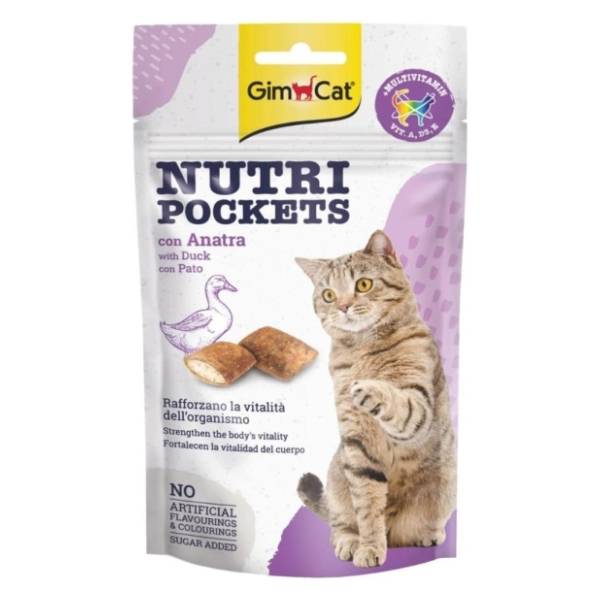 GIMCAT Nutri pockets poslastica za mačke pačetina 60g