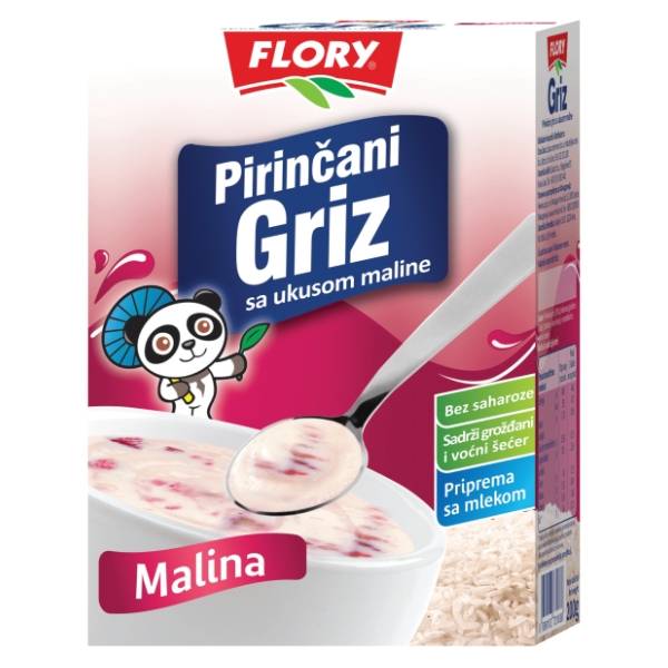 Griz FLORY pirinčani sa ukusom maline 200g