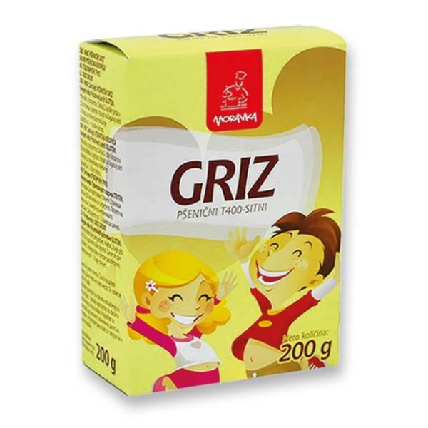 Griz MORAVKA pšenični T400 200g