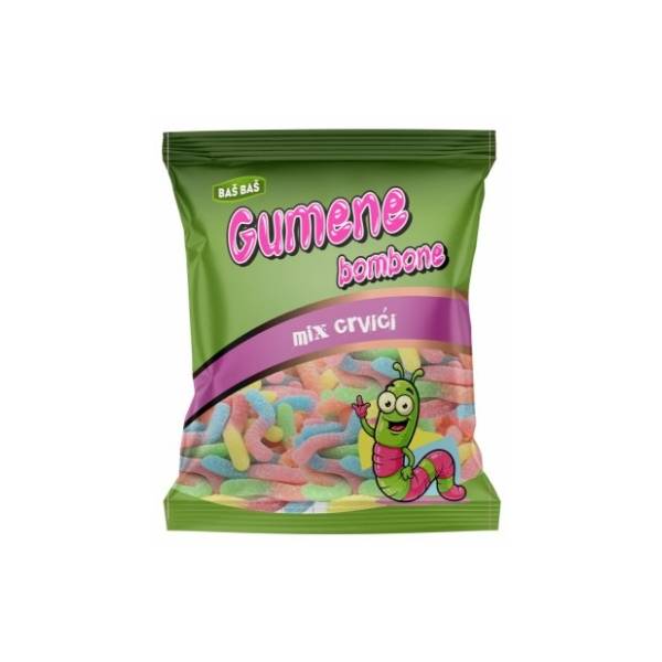 Gumene bombone BAŠ BAŠ Mix crvići 300g