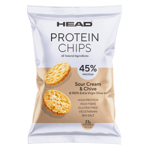 HEAD protein chips sour cream & chive 50g