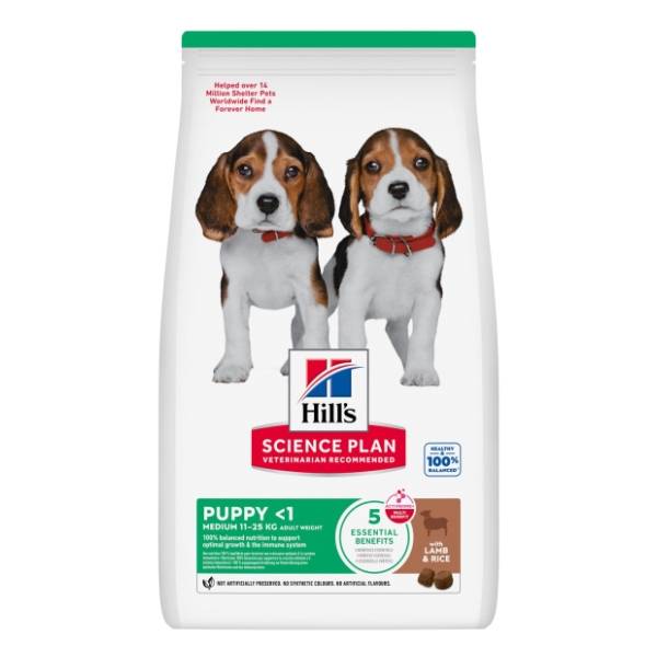 HILL'S Science Plan medium puppy hrana za pse jagnjetina i pirinač 2,5kg