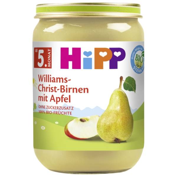 HIPP kašica kruška viljamovka jabuka 190g