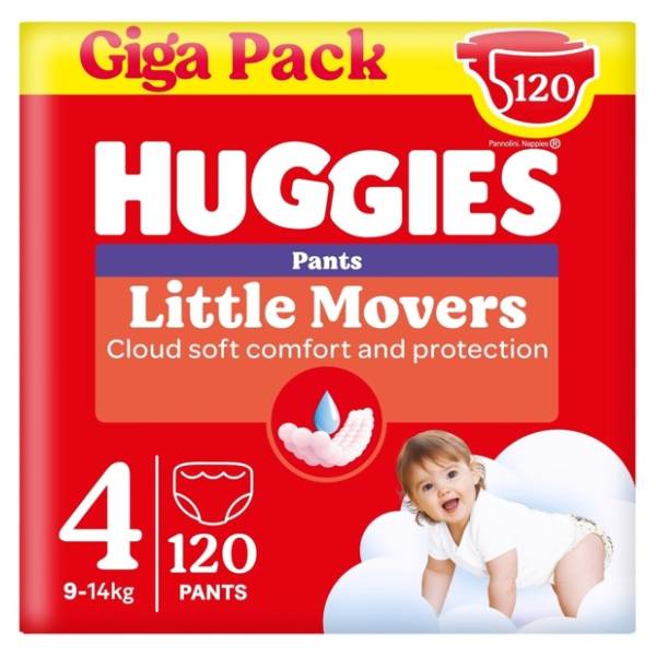 HUGGIES pelene pants Little Movers 4 120kom