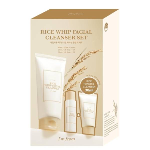 I'M FROM set Rice whip facial cleanser (čistači lica i toner)
