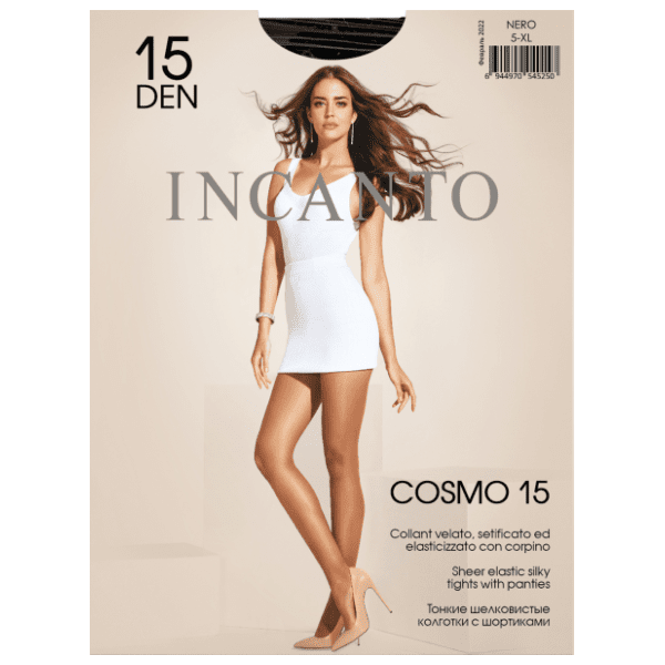 INCANTO Cosmo hulahopke 15den crne XL 5