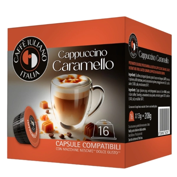 Kapsule CAFFE IULIANO Cappuccino karamela 16kom