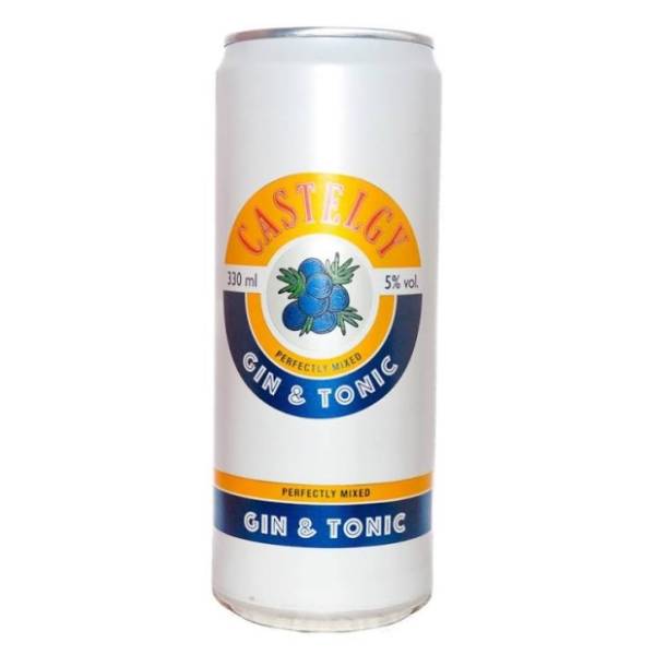Koktel CASTELGY Gin tonic 5% 330ml