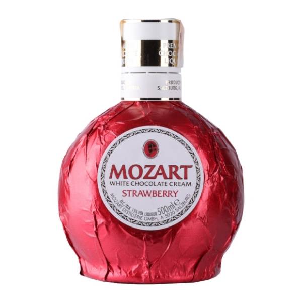 Liker MOZART bela čokolada jagoda 0,5l