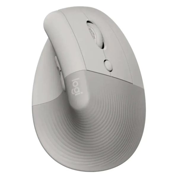 LOGITECH vertikalni bežični miš LIFT sivi