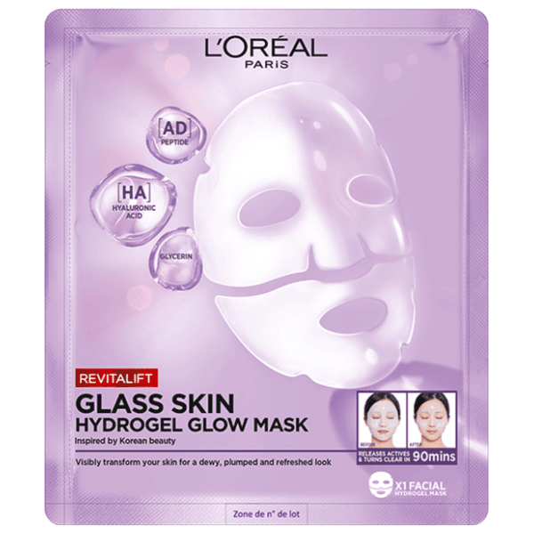 L'OREAL Revitalift glass skin maska za lice u maramici 1kom