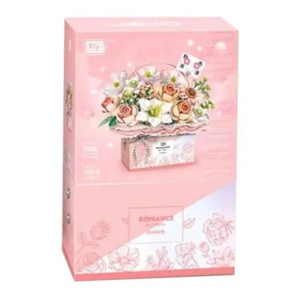 LOZ kocke Flower gift box pink