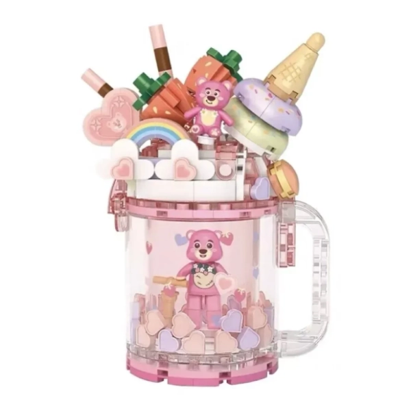 LOZ kocke Quicksand cup pink