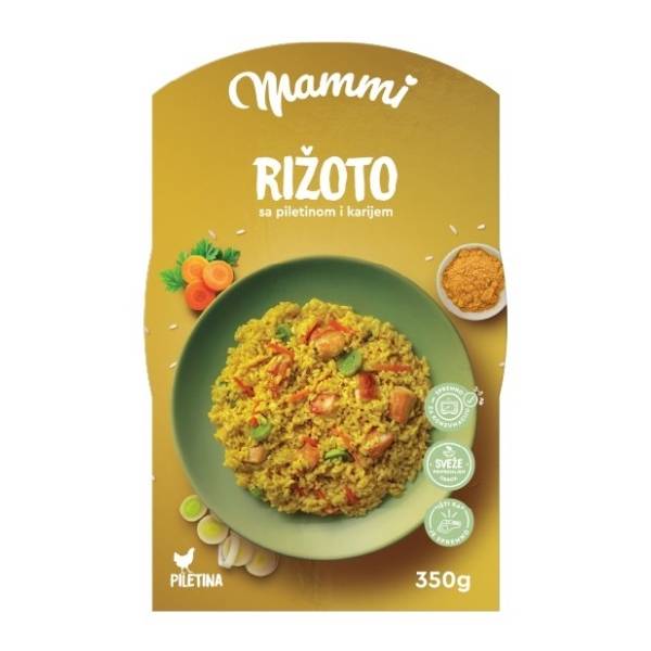MAMMI Rižoto sa piletinom i karijem 350g
