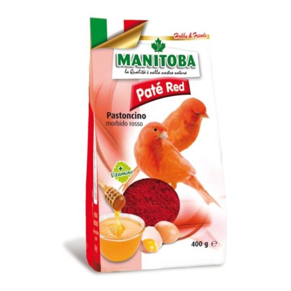 MANITOBA Pate red jajčana hrana za crvene kanarince 400g