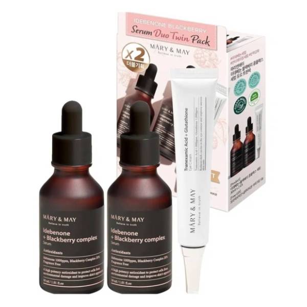 MARY & MAY set Idebeone + blackberry (serum i krema)