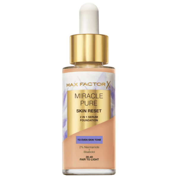 MAX FACTOR Miracle pure 2u1 tonirani serum 30-40 fair to light 30ml