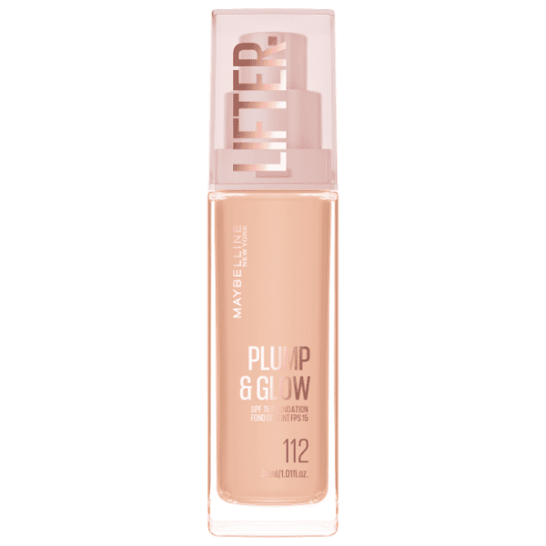 MAYBELLINE Lifter plump & glow tečni puder SPF15 112