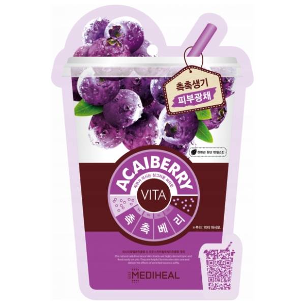 MEDIHEAL Vita maska za lice acai bobice 20ml