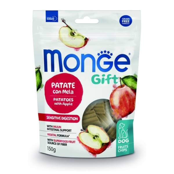MONGE Gift sensitive digestion poslastica batat i jabuka 150g