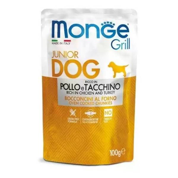 MONGE Grill junior sos za pse piletina i ćuretina 100g
