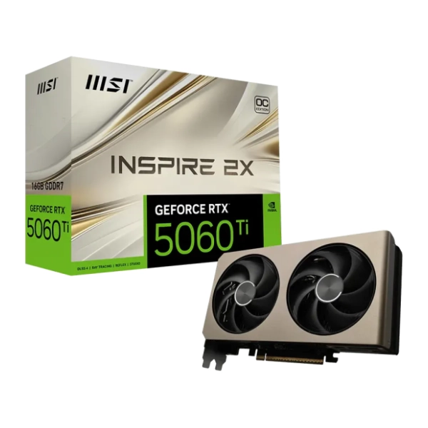 MSI GeForce RTX 5060 Ti INSPIRE 2X OC 16GB GDDR7 128-bit grafička kartica
