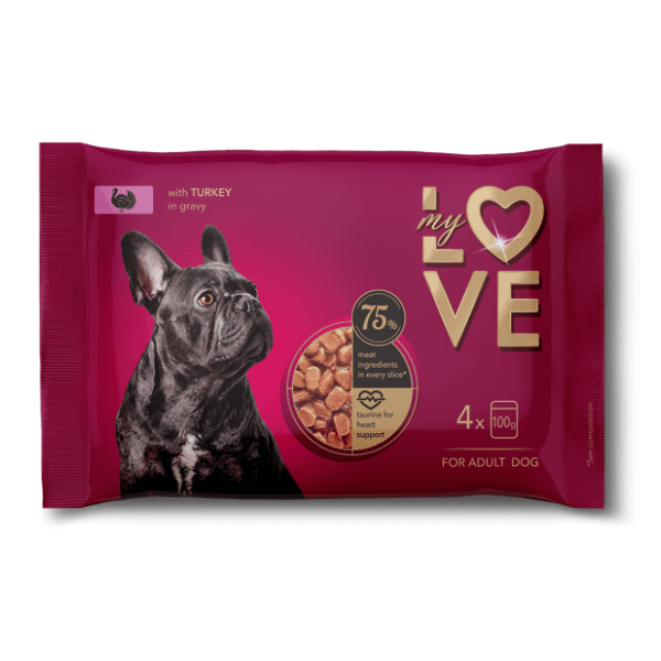 MY LOVE hrana za pse ćuretina 4x100g