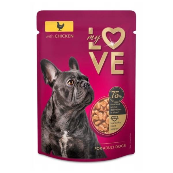 MY LOVE hrana za pse piletina u sosu 100g