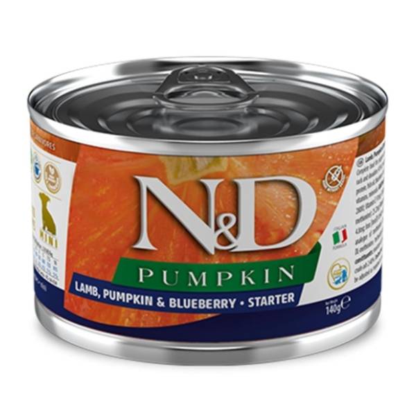 N&D Pumpkin mini hrana za pse lamb & pumpkin & blueberry 140g