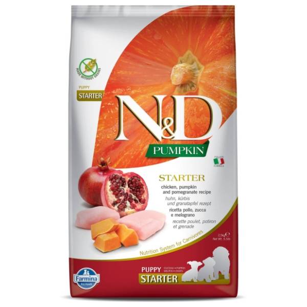 N&D Pumpkin starter puppy hrana za pse piletina i nar 2,5kg