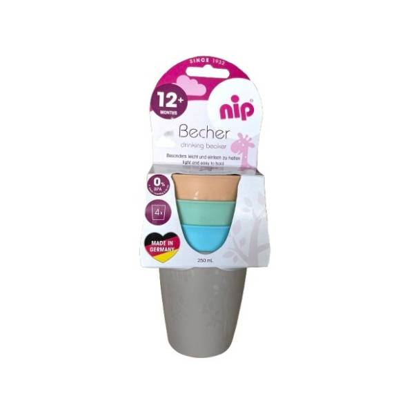 NIP set čaša za bebe 250ml 4kom