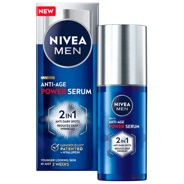 NIVEA Men anti age power 2u1 serum za lice 30ml