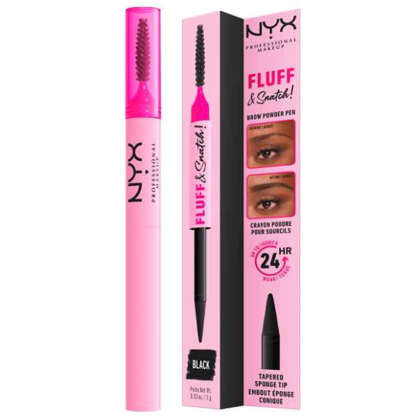 NYX Fluff & snatch olovka za obrve 08 black