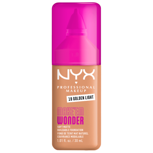 NYX Make em wonder tečni puder 18 golden light