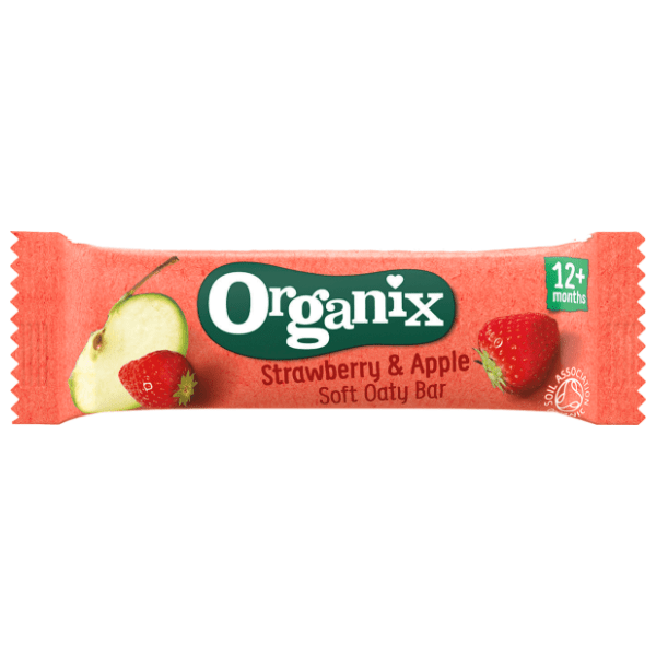 ORGANIX organske ovsene štanglice jagoda i jabuka 23g
