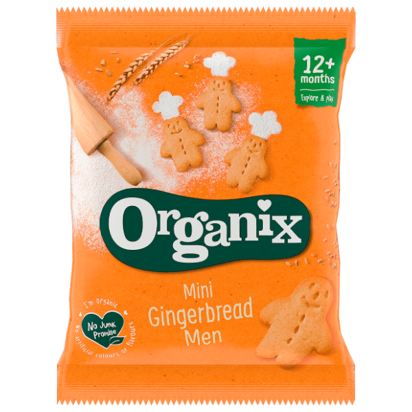 ORGANIX organski mini biskviti džindžermen 12m+ 20g