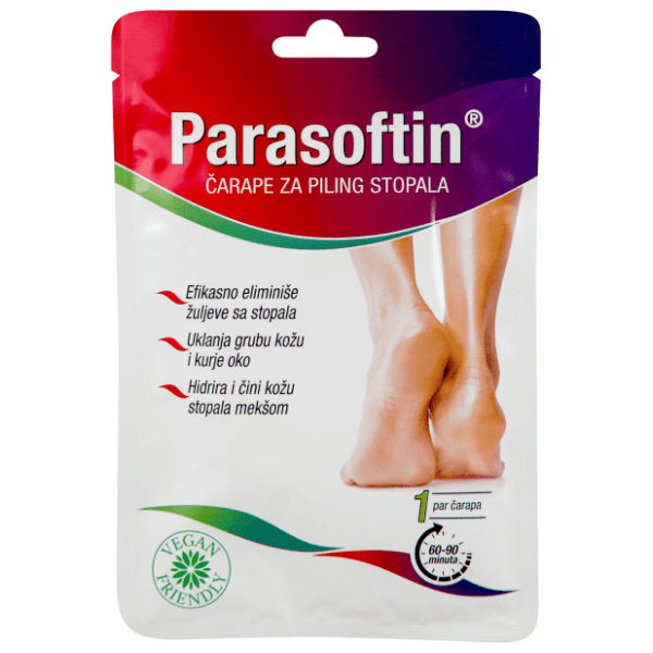 PARASOFTIN čarape za piling stopala 1par
