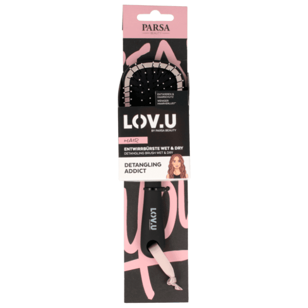 PARSA BEAUTY Lov.u četka za kosu ovalna crna 1kom