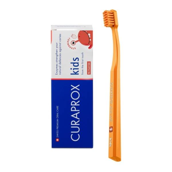 Pasta CURAPROX Kids jagoda 6+g 60ml + četkica gratis