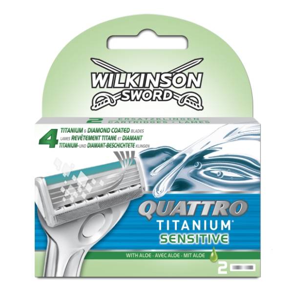 Patrone WILKINSON Quatrro titanium sensitive 2kom