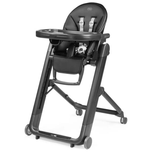 PEG PEREGO hranilica za bebe Siesta Follow Me Crna