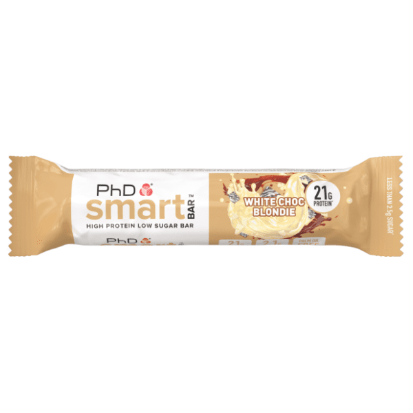 PHD Smart bar proteinska čokoladica bela čokolada 64g